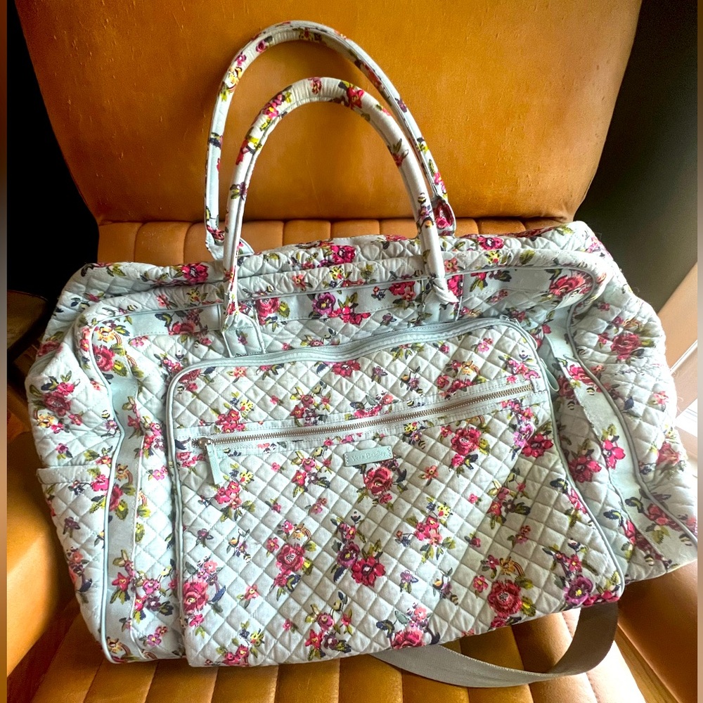 Vera Bradley weekender bag.
